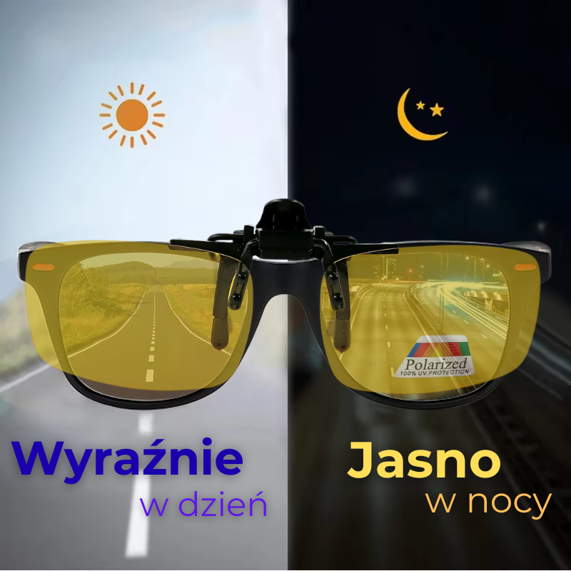 Nakładki na okulary korekcyjne do jazdy nocą DayNight