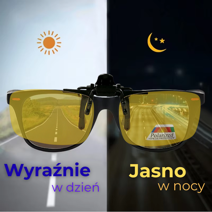 Nakładki na okulary korekcyjne do jazdy nocą DayNight